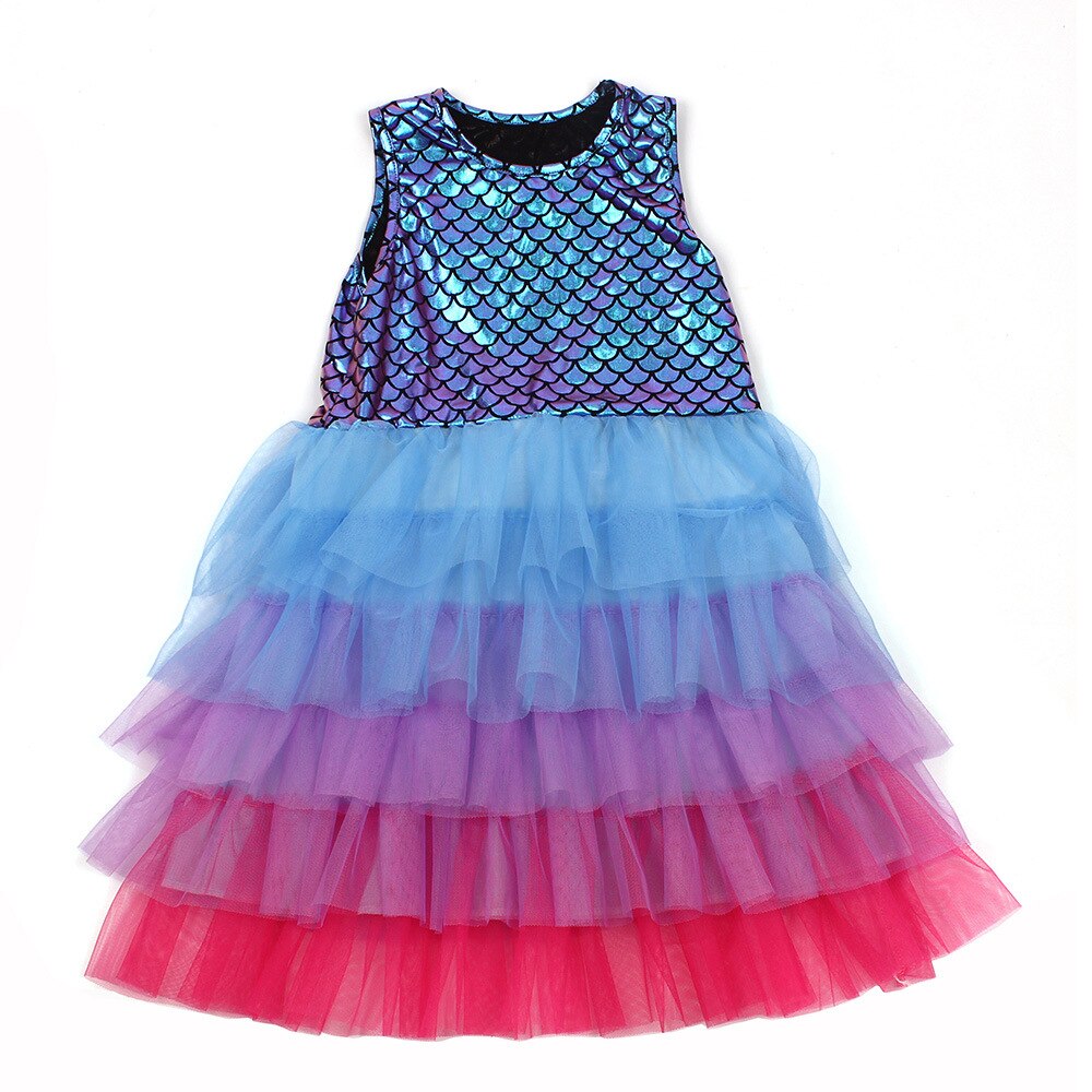 Vestido Sereia Ariel Premium Iluminada