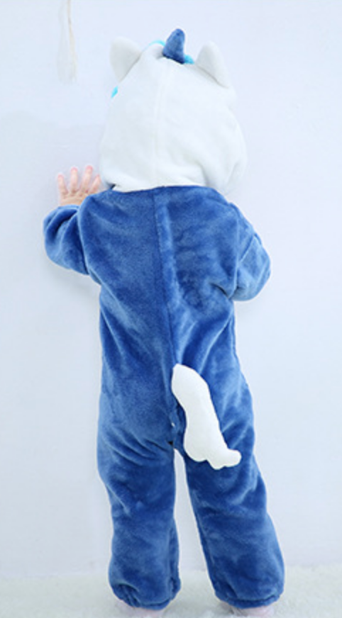 Pijama Unicórnio azul Extra Soft Bebê