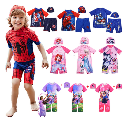 Roupa de Banho Infantil Menino Super Herois