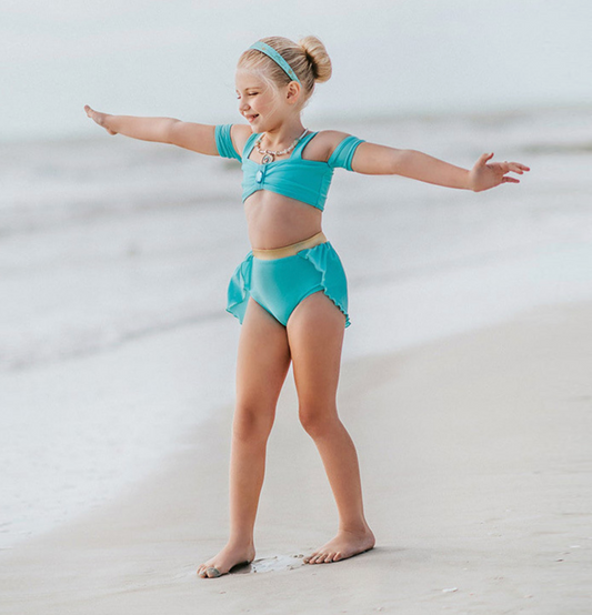 Moda Praia Conjunto Jasmine Disney Kids