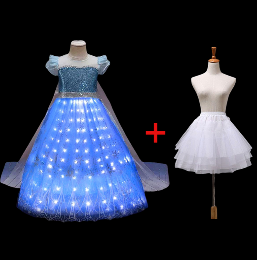 Fantasia Elsa Frozen Iluminada