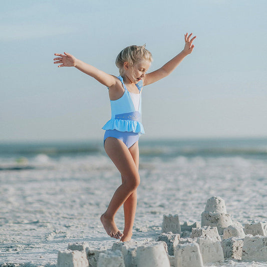 Moda Praia Conjunto Elsa Frozen Disney Kids