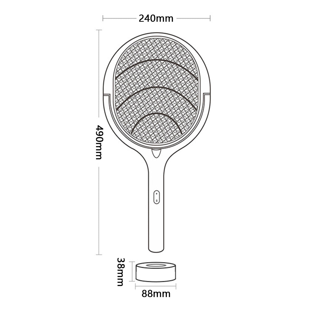 Raquete Elétrica + Armadilha para Mosquitos