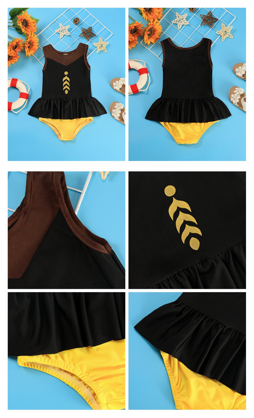 Moda Praia Conjunto Anna Frozen Disney Kids