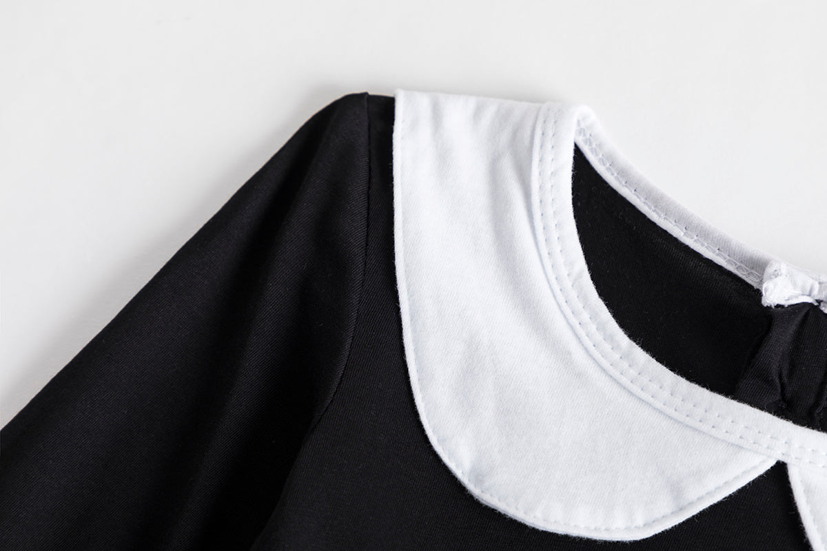 Wandinha Addams Vestido Curto - Wednesday