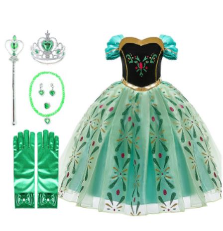 Fantasia Princesa Ana Frozen Luxo