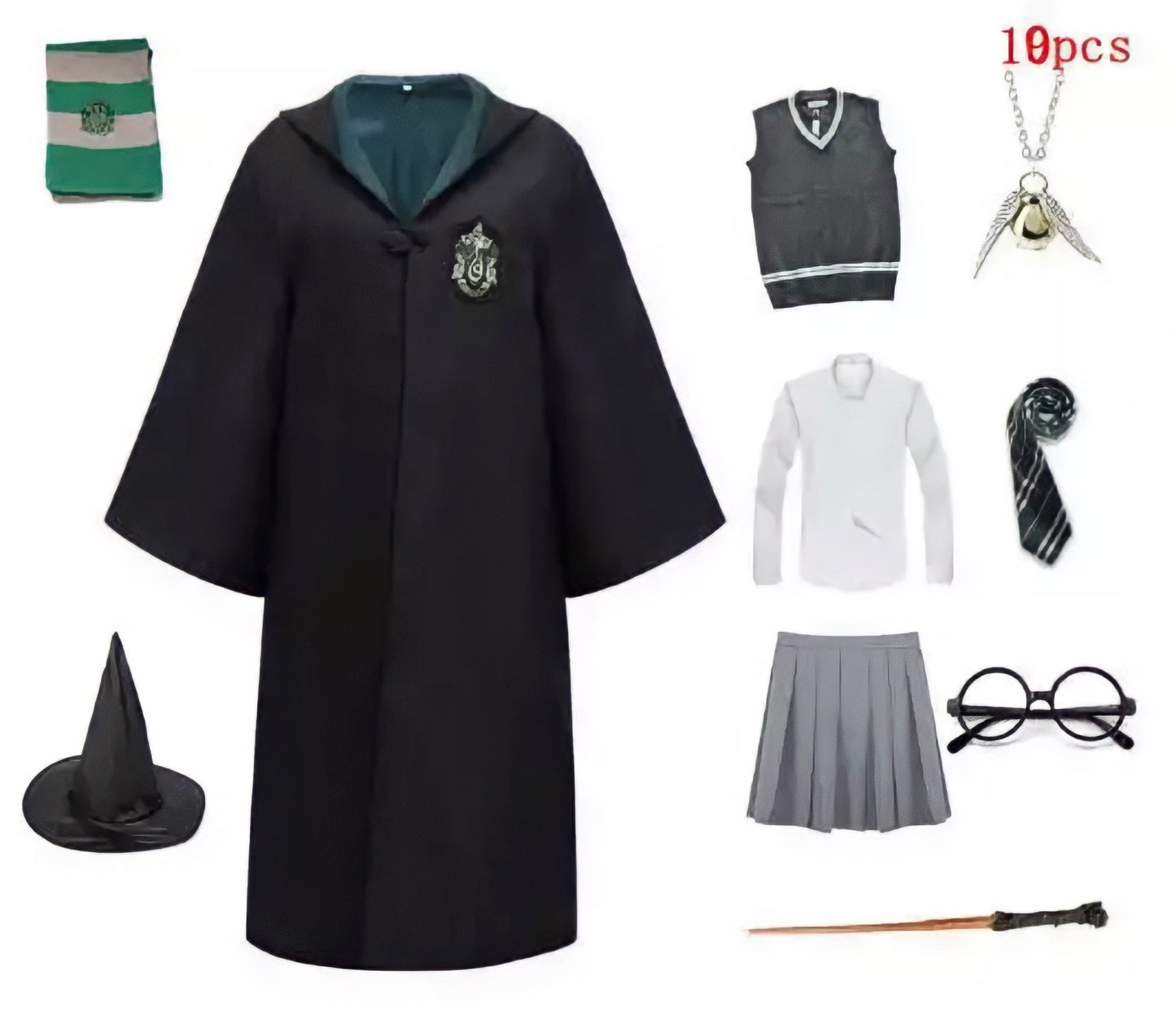 Fantasia Harry Potter Adulto Familiar Feminino Premium Completa