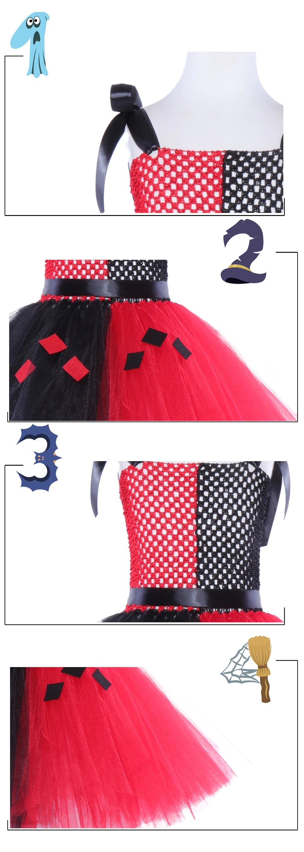 Fantasia Cruella de vil Coringa Halloween