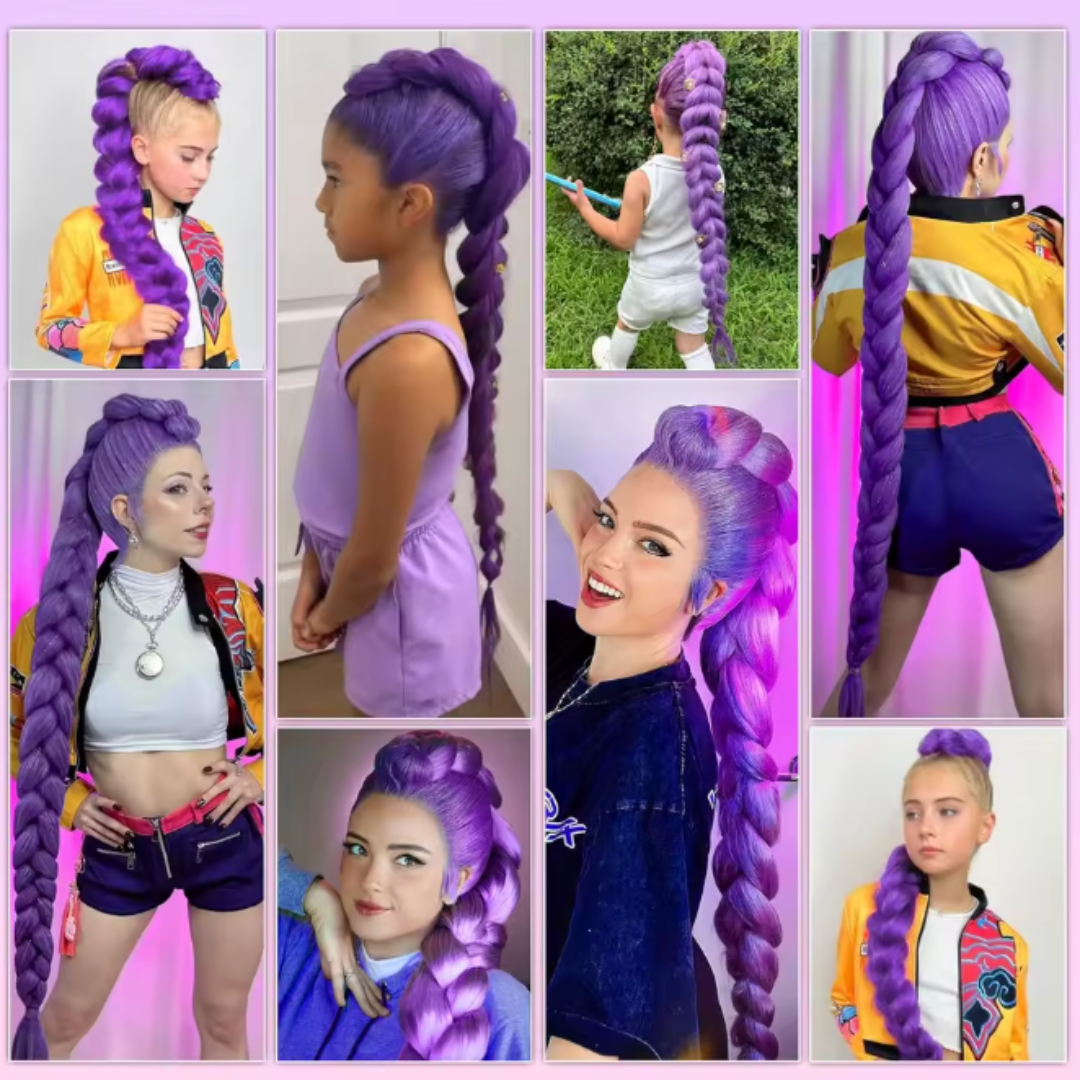 Aplique Rumi Penteado Roxo - Guerreiras do K-pop