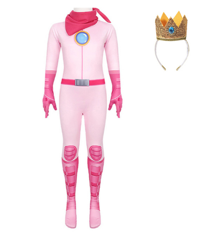 Macacão Princesa Peach Super Mario Bros