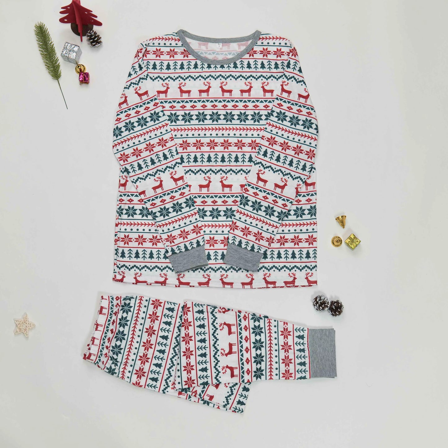 Pijama Natal Familiar Adulto Papai