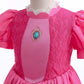Vestido Princesa Peach Super Mario Bros Luxo