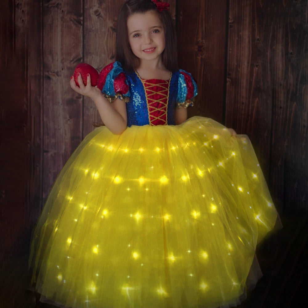 Fantasia Branca de Neve Iluminada