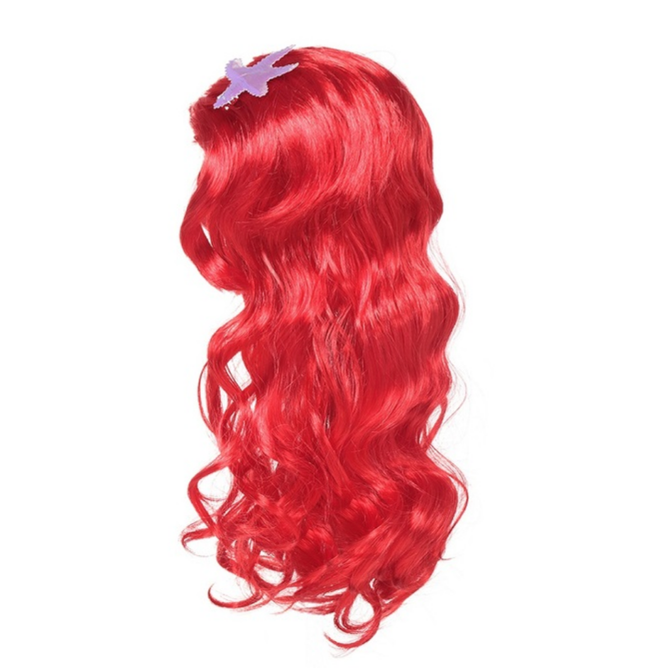 Acessório peruca (cabelo) ruivo Ariel