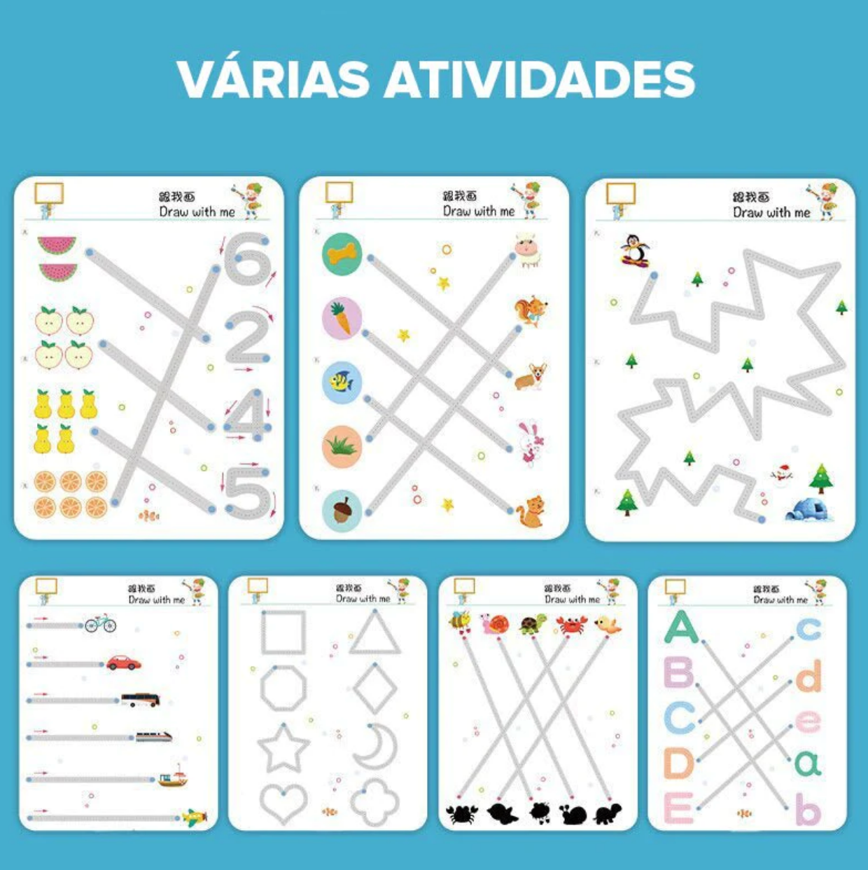 Livro Magic Book Montessoriano Reutilizável -Promoção 50% off