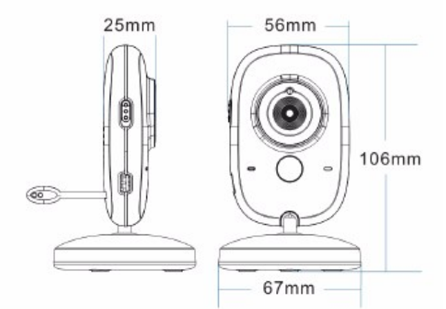 Babá eletrônica Top Tech com voz, visão noturna, controle de temperatura - taktark