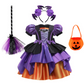 Fantasia Bruxinha com Morcego Halloween Baby