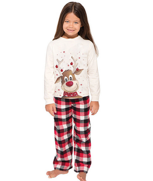 Pijama Rena Natal Familiar Infantil Menina