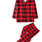 Pijama Xadrez Vermelho Natal Familiar Infantil Menino