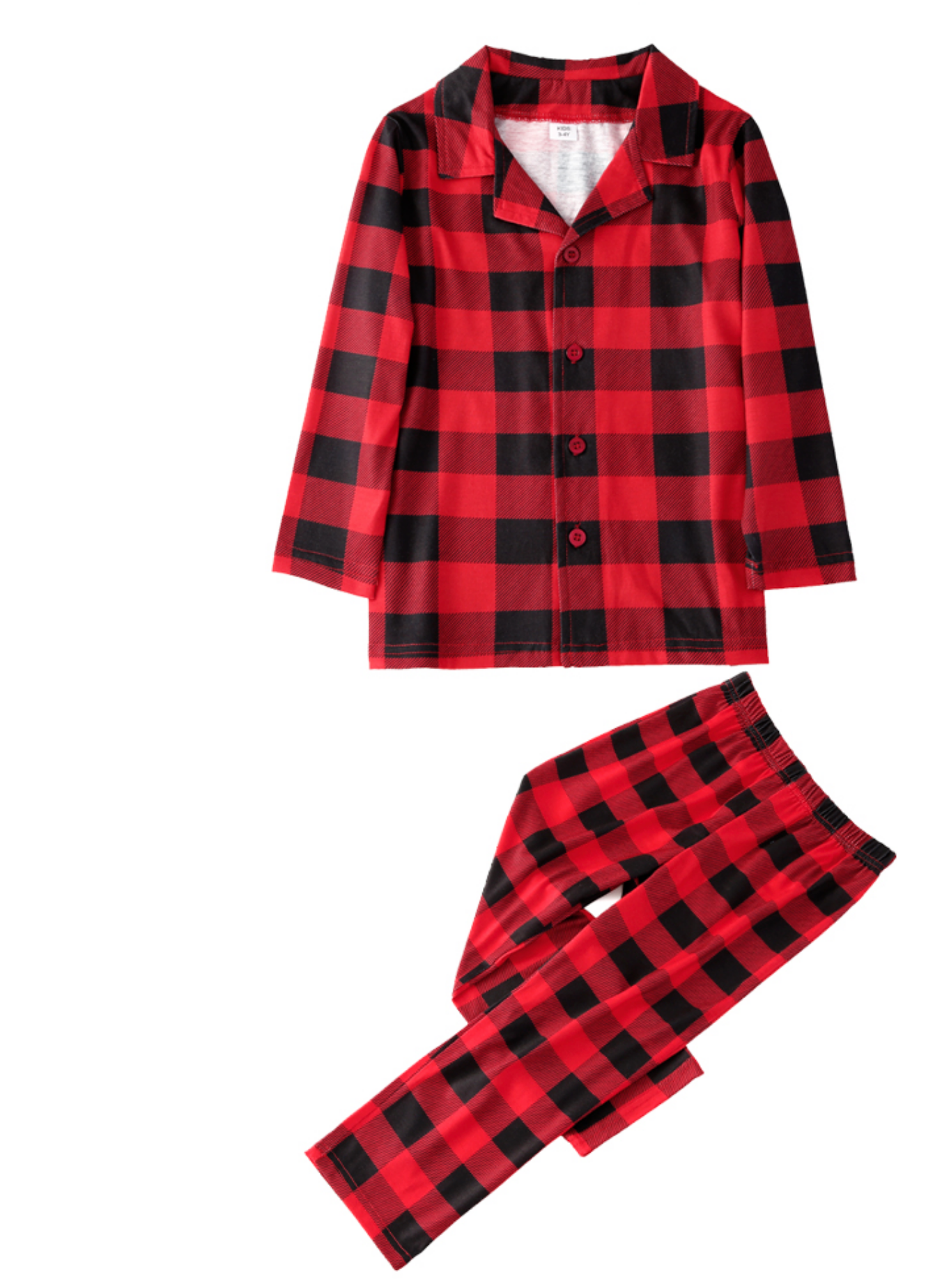 Pijama Xadrez Vermelho Natal Familiar Infantil Menino
