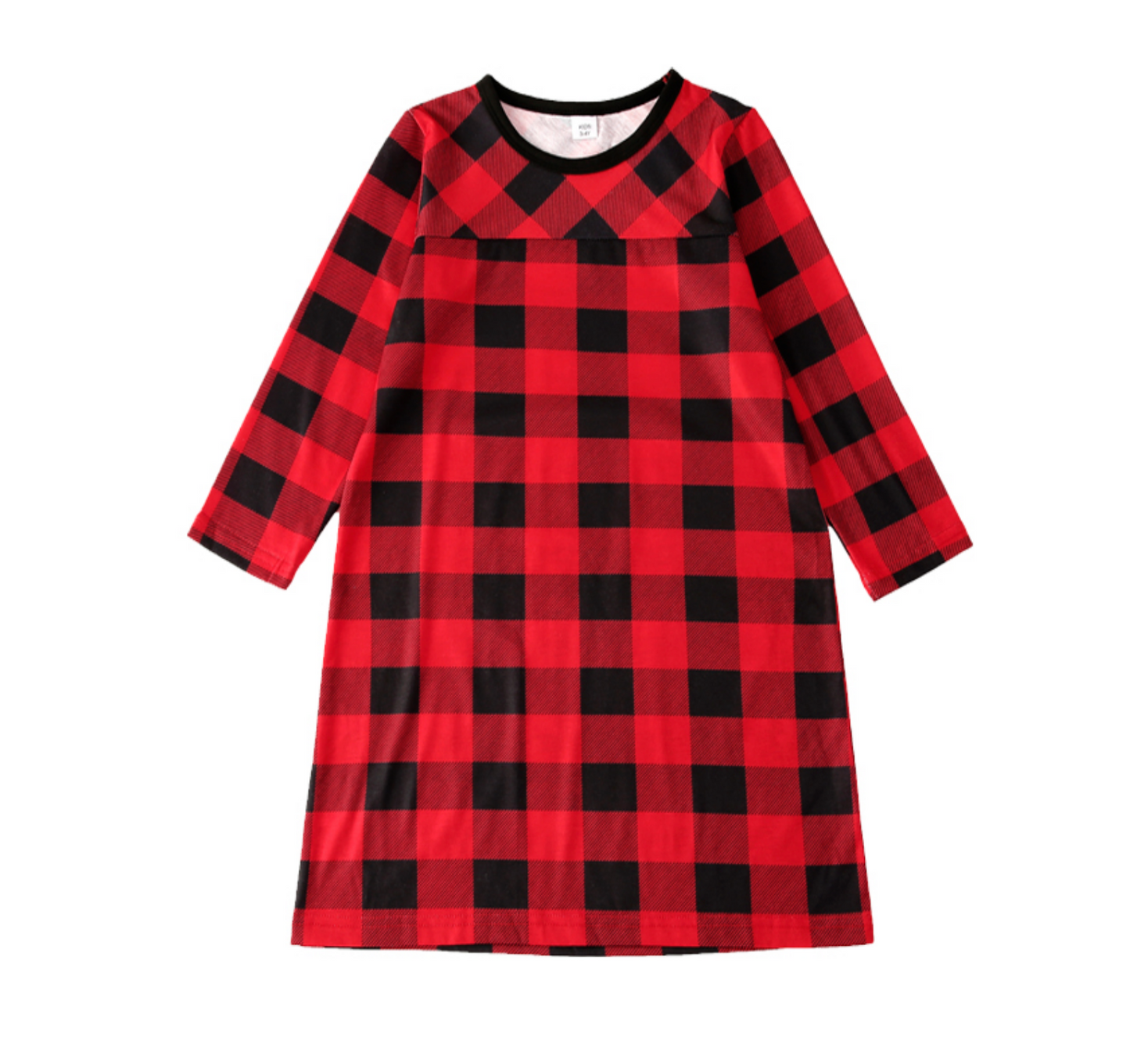 Pijama Xadrez Vermelho Natal Familiar Infantil Menina