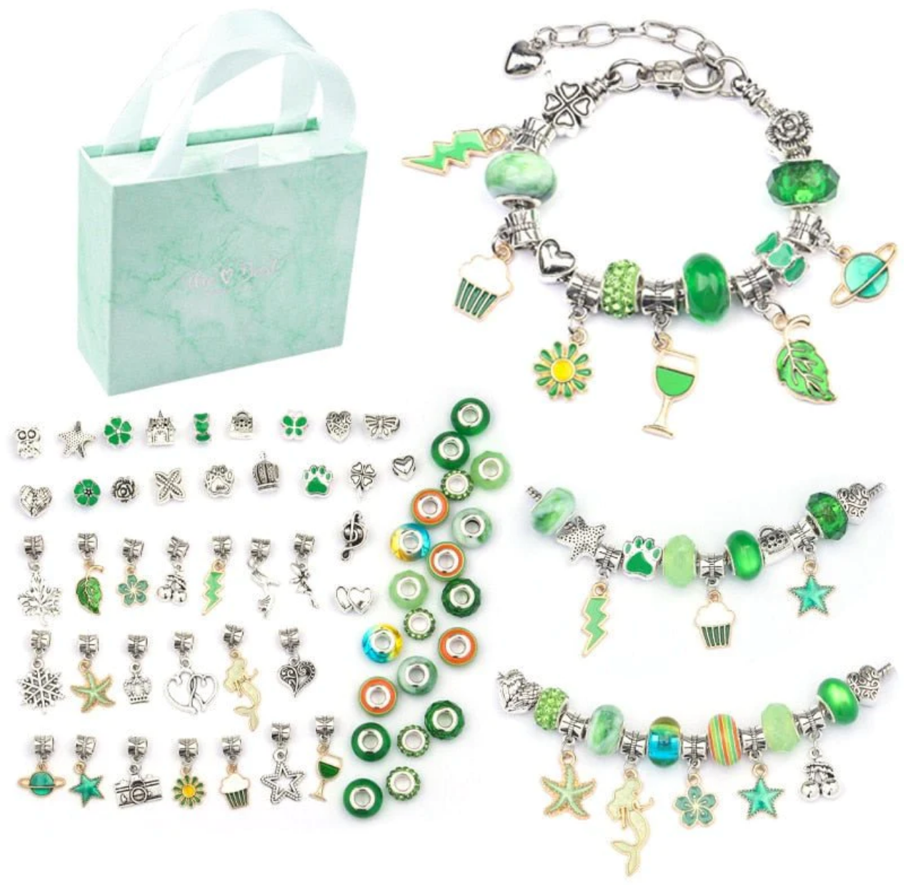 Kit DIY Pulseira 63 peças - Rainbow Creator