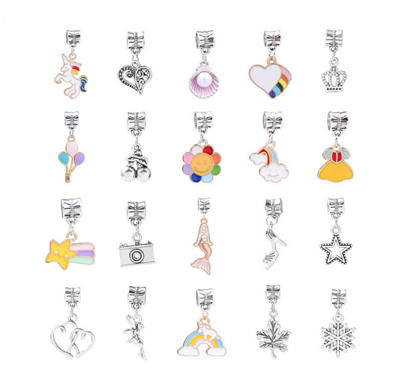 Kit DIY Pulseira 63 peças - Rainbow Creator