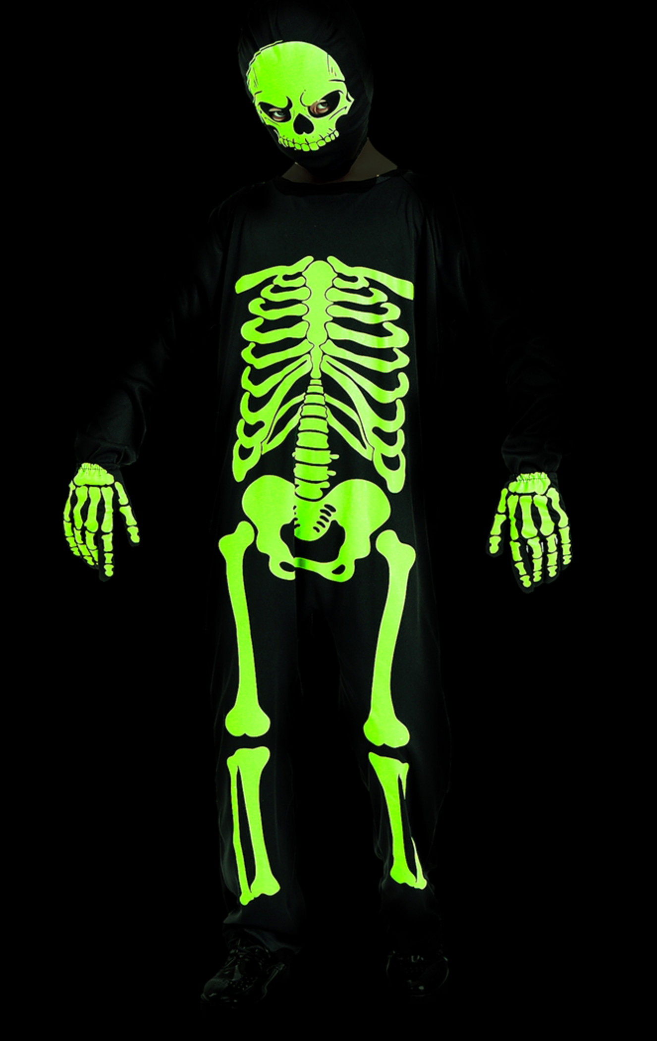Fantasia Esqueleto Raio X Neon Brilha No Escuro (Caveira)
