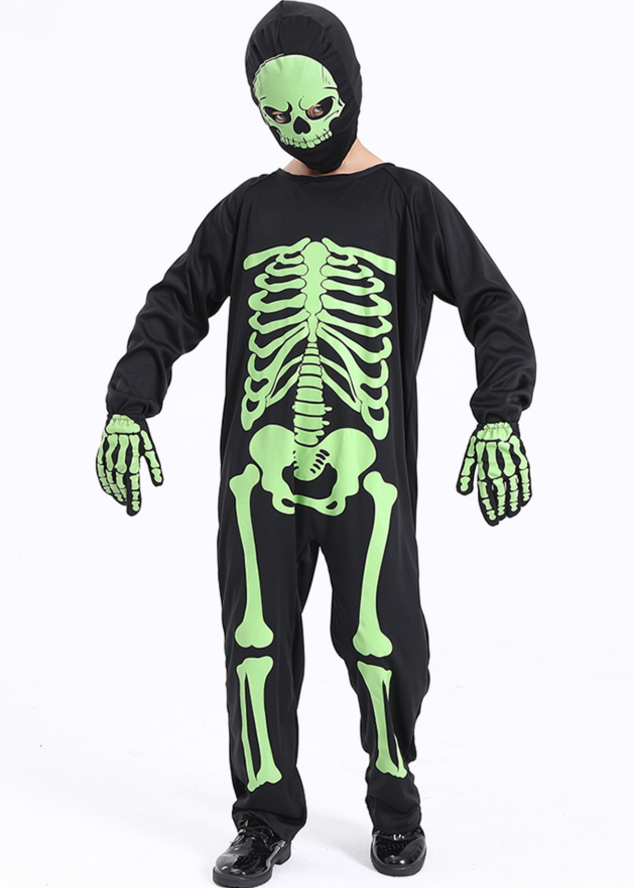 Fantasia Esqueleto Raio X Neon Brilha No Escuro (Caveira)