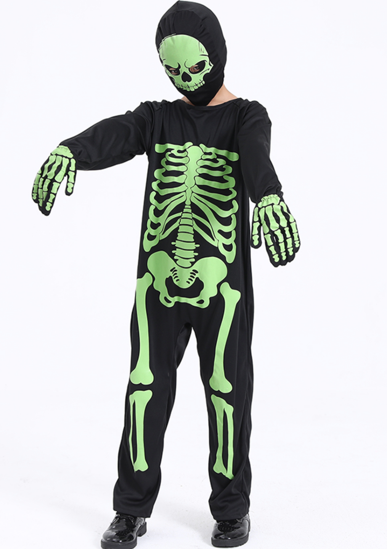Fantasia Esqueleto Raio X Neon Brilha No Escuro (Caveira)