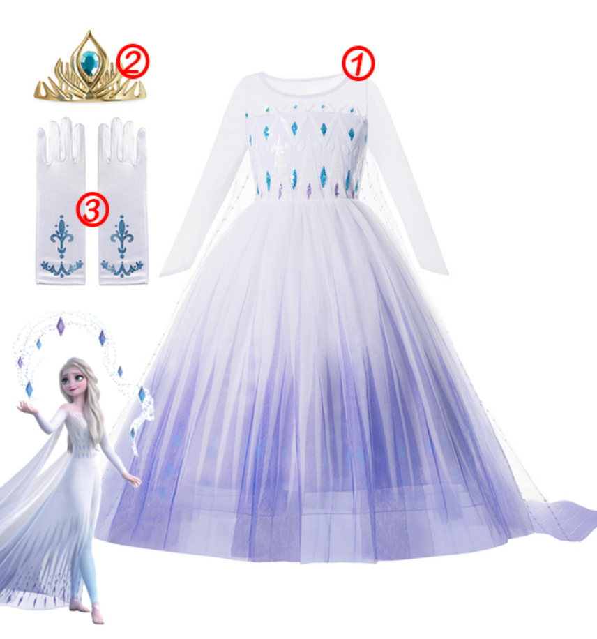 Fantasia Princesa Frozen Elsa Deluxe