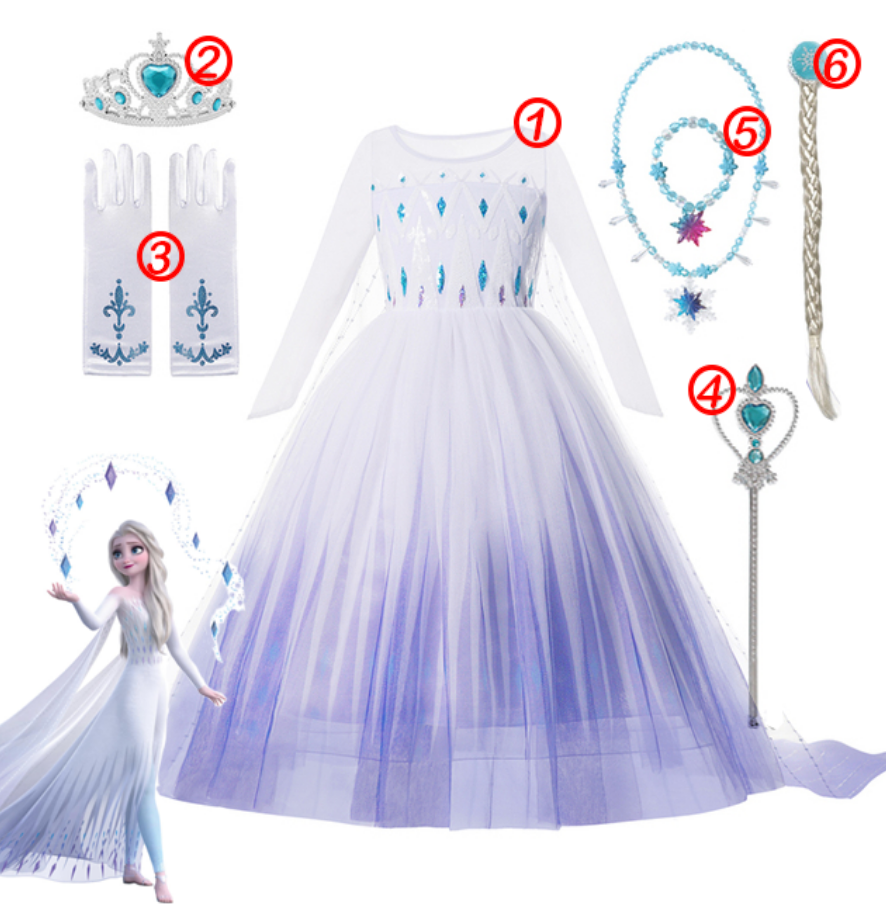 Fantasia Princesa Frozen Elsa Deluxe