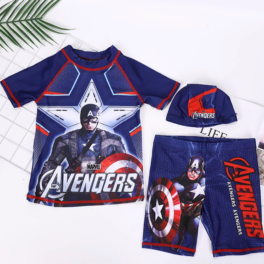 Roupa de Banho Infantil Menino Super Herois