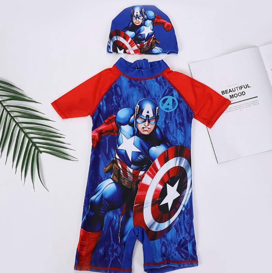 Roupa de Banho Infantil Menino Super Herois