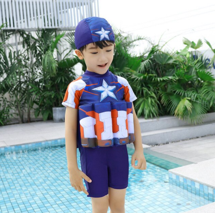 Roupa de Banho Infantil Menino Super Herois