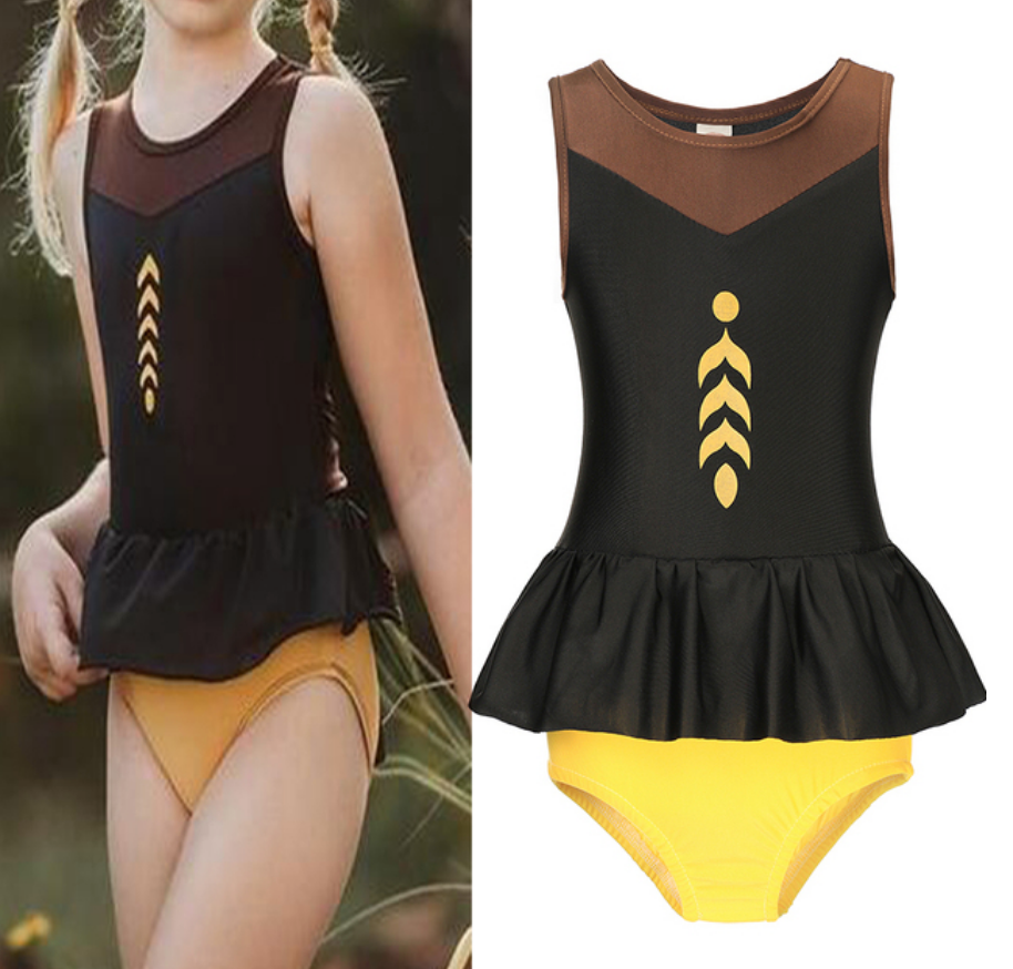 Moda Praia Conjunto Anna Frozen Disney Kids