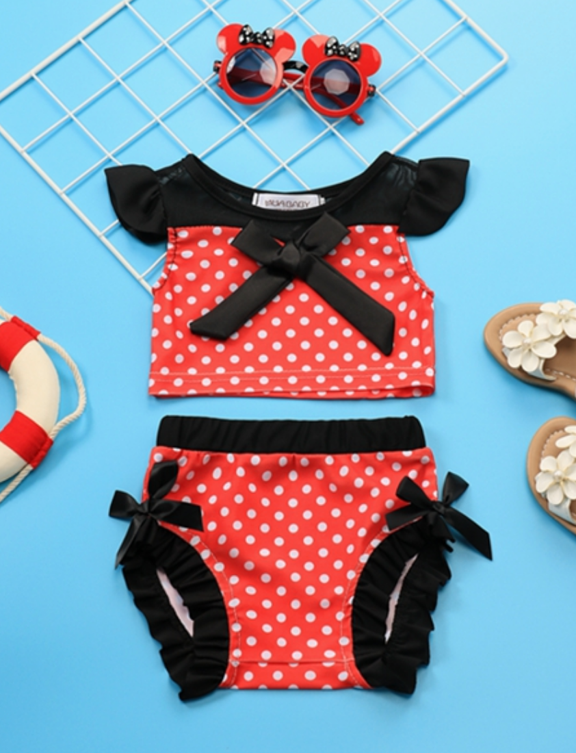 Moda Praia Conjunto Minnie Disney Kids