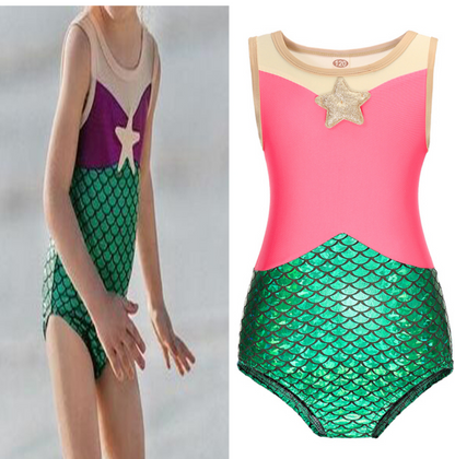 Moda Praia Maiô Ariel Disney Kids