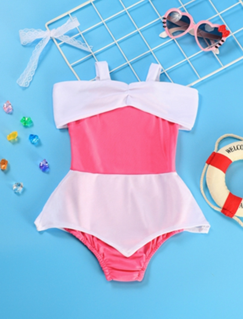 Moda Praia Maiô Aurora Bela Adormecida Disney Kids