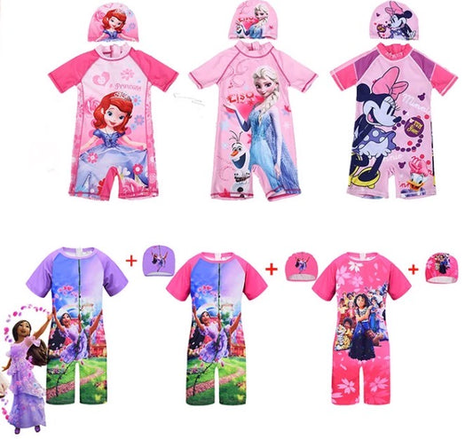 Moda Praia Macacão Disney Kids