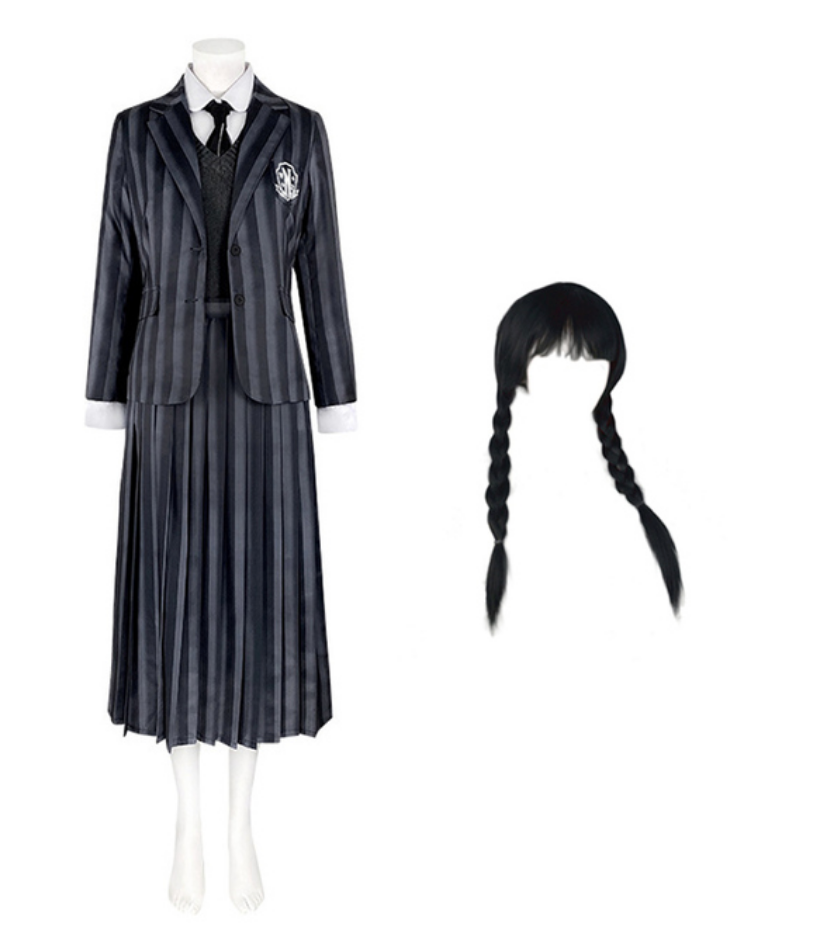 Wandinha Addams - Wednesday Uniforme Nevermore