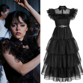 Wandinha Addams Vestido - Wednesday
