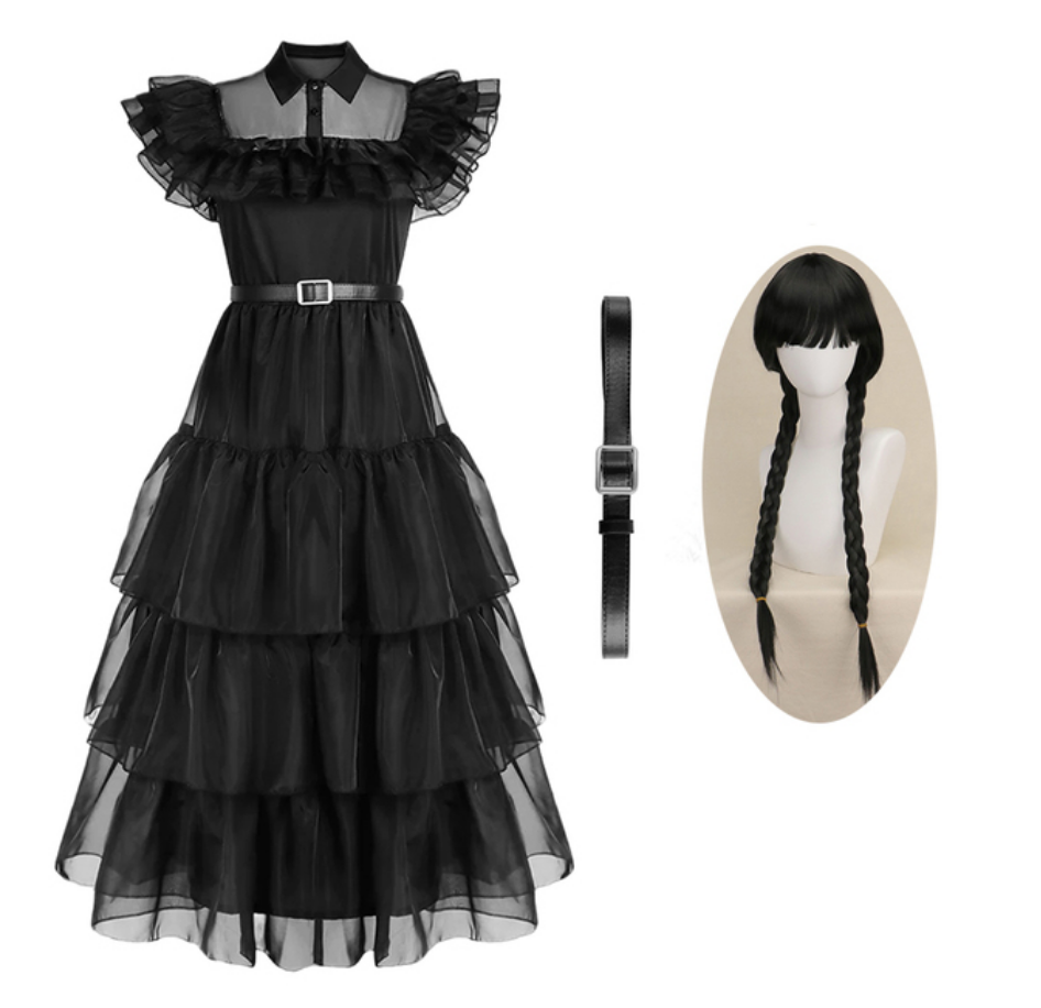 Wandinha Addams Vestido - Wednesday
