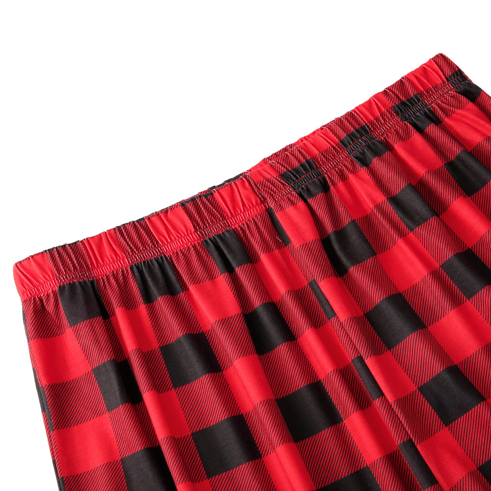 Pijama Xadrez Vermelho Natal Familiar Infantil Menino