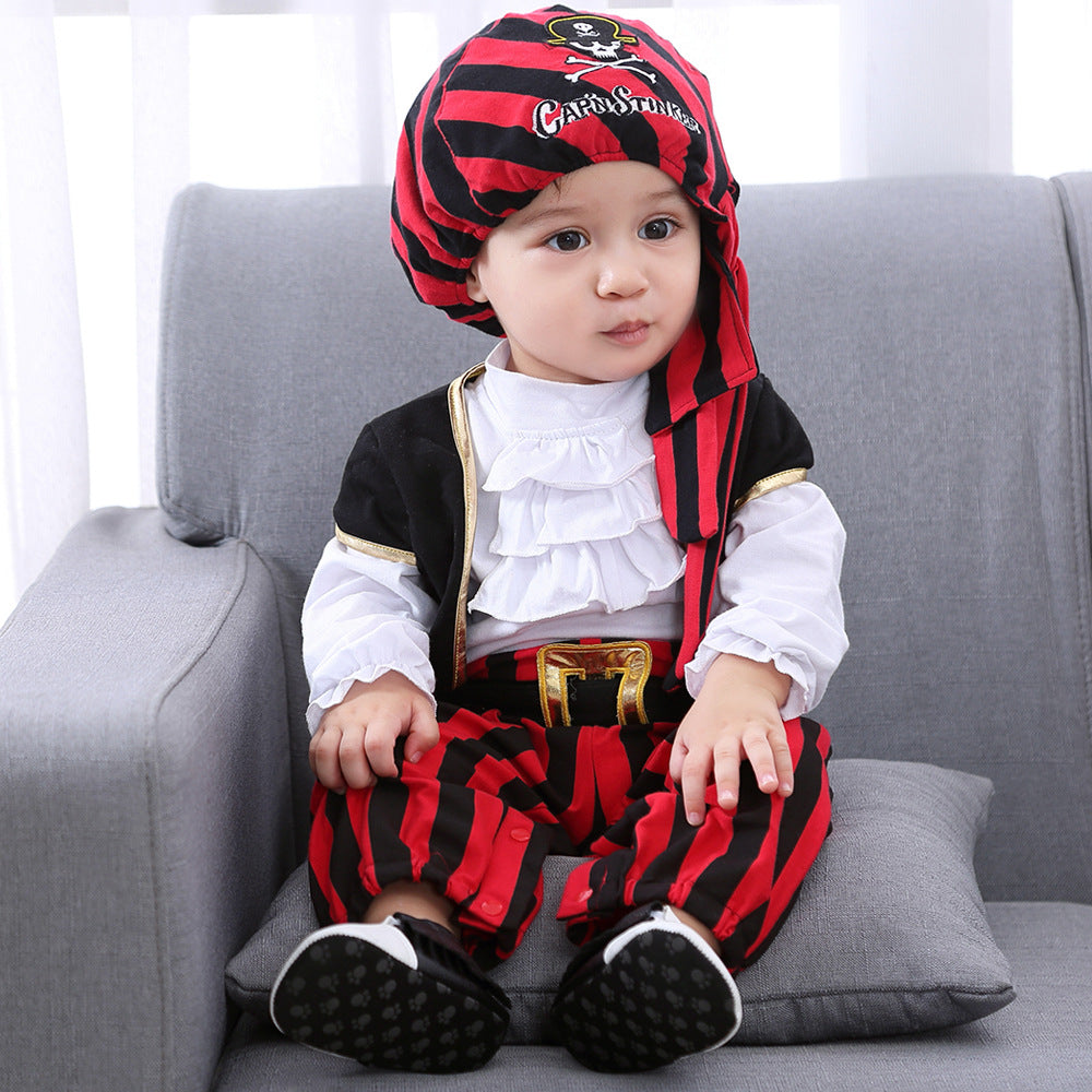 Fantasia Halloween Pirata Luxo Baby