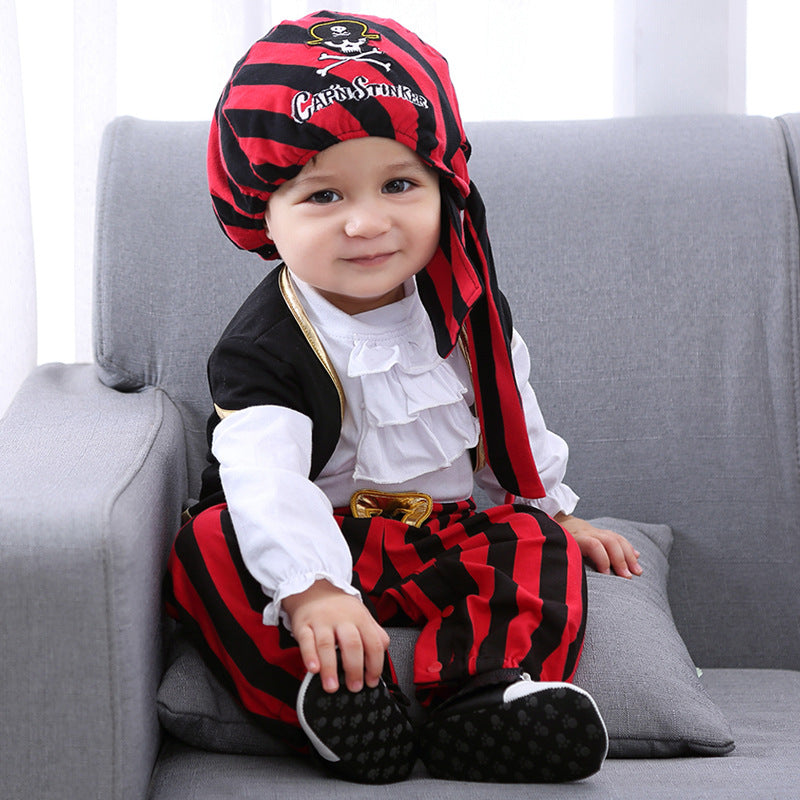 Fantasia Halloween Pirata Luxo Baby