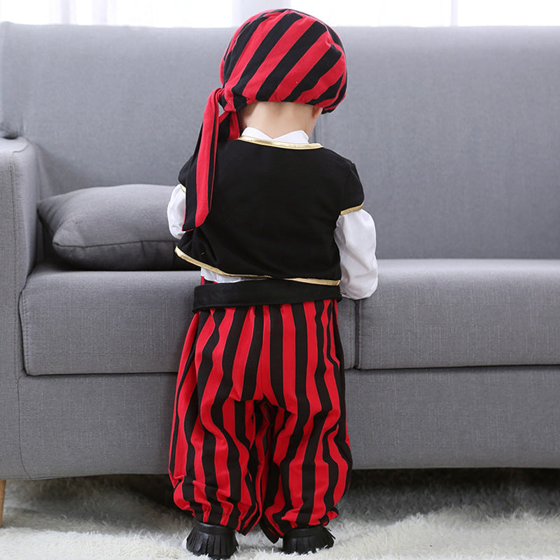 Fantasia Halloween Pirata Luxo Baby