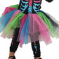 Fantasia Esqueleto Rainbow Halloween Familiar Baby