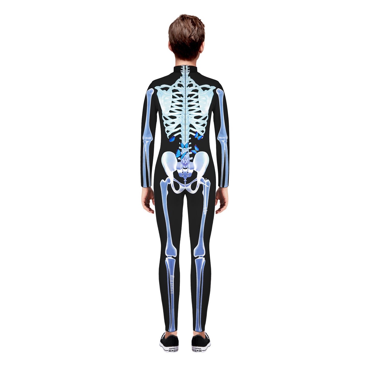 Fantasia Esqueleto Borboleta Halloween Familiar Menino