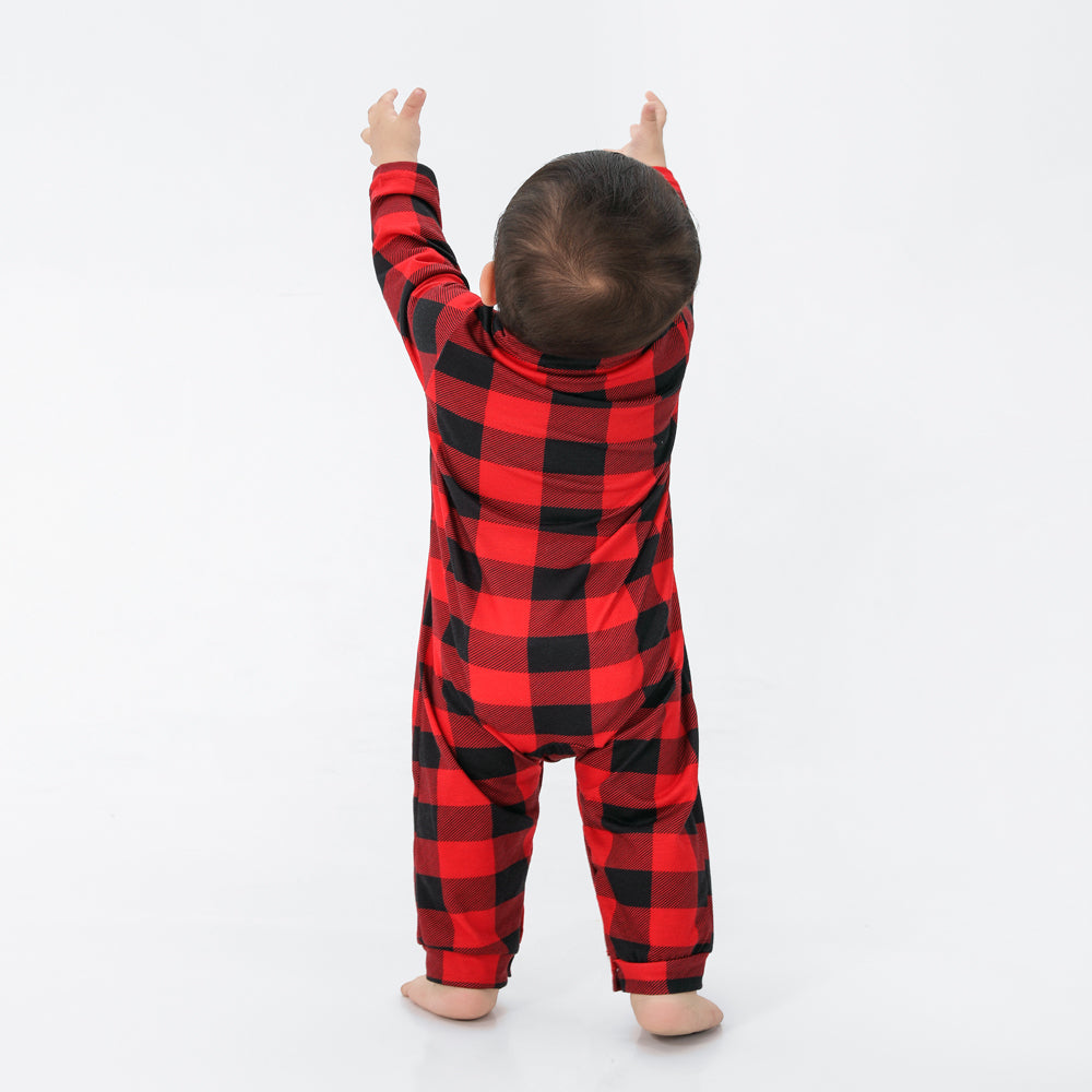 Pijama Xadrez Vermelho Natal Familiar Infantil Bebê